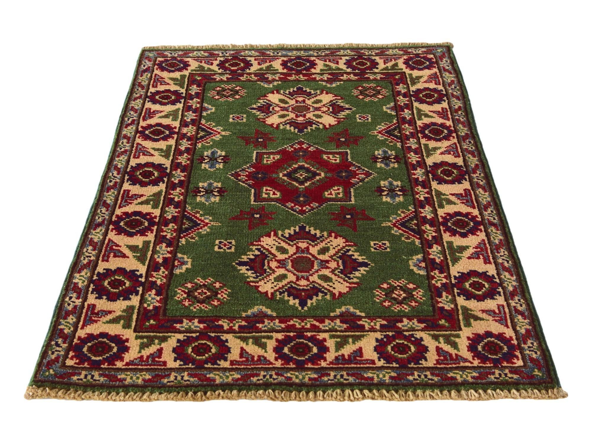 2' 1 x 3' 2 Hand Knotted Kazak Rug