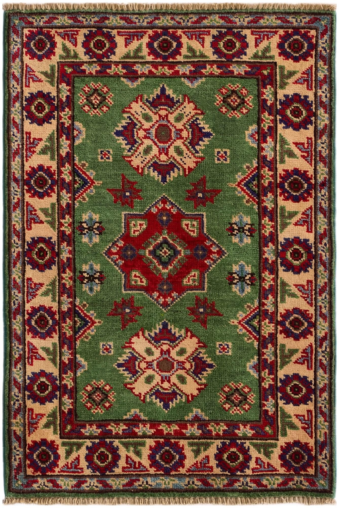 2' 1 x 3' 2 Hand Knotted Kazak Rug