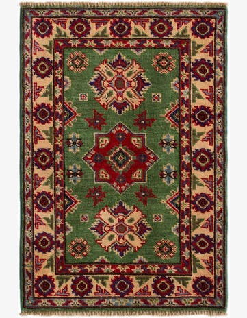 2' 1 x 3' 2 Hand Knotted Kazak Rug