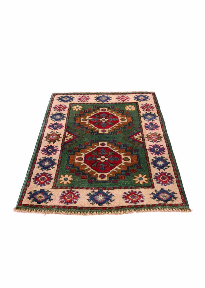 2' x 3' Hand Knotted Kazak Rug