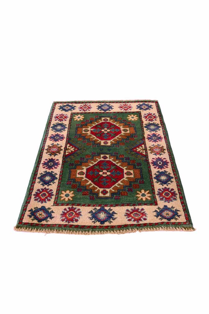 2' x 3' Hand Knotted Kazak Rug