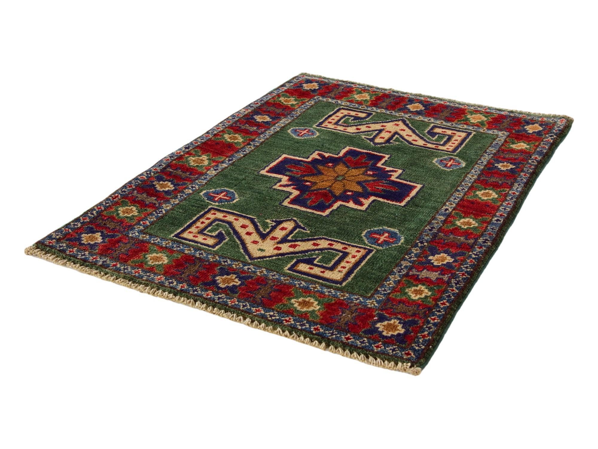 2' x 2' 11 Hand Knotted Kazak Rug