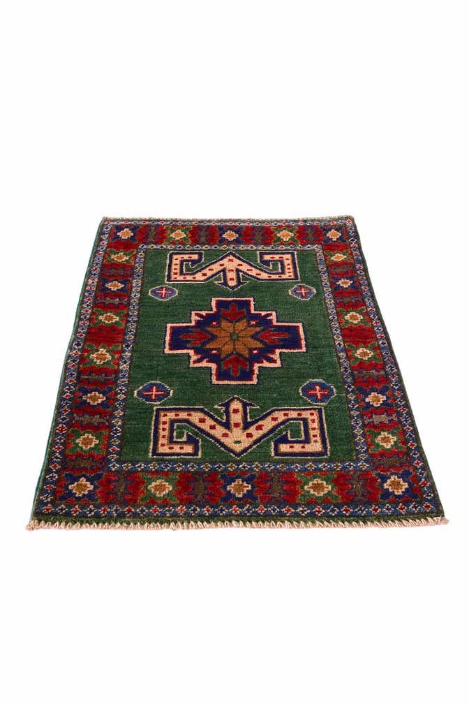 2' x 2' 11 Hand Knotted Kazak Rug