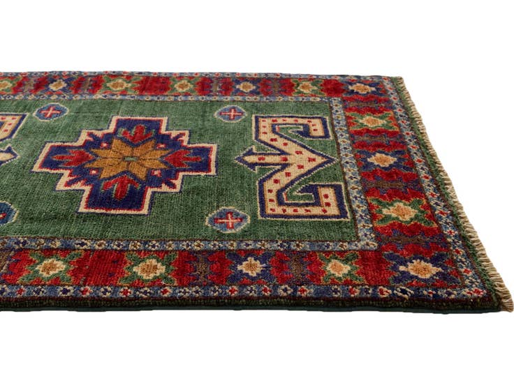 Detail image of 2' x 2' 11 Hand Knotted Kazak Rug