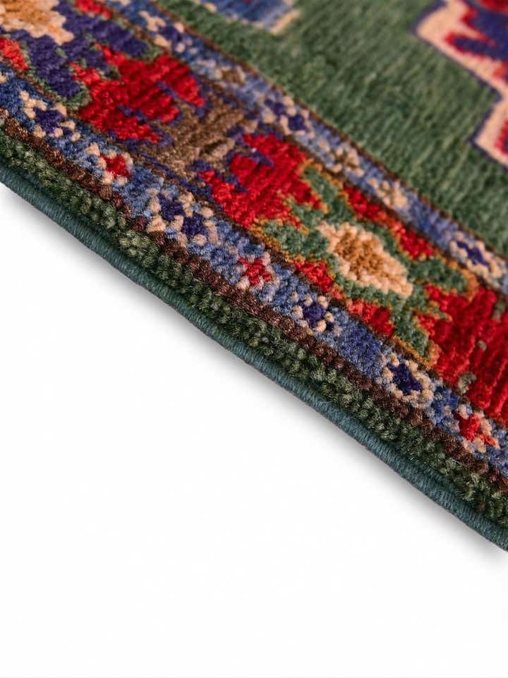 2' x 2' 11 Hand Knotted Kazak Rug
