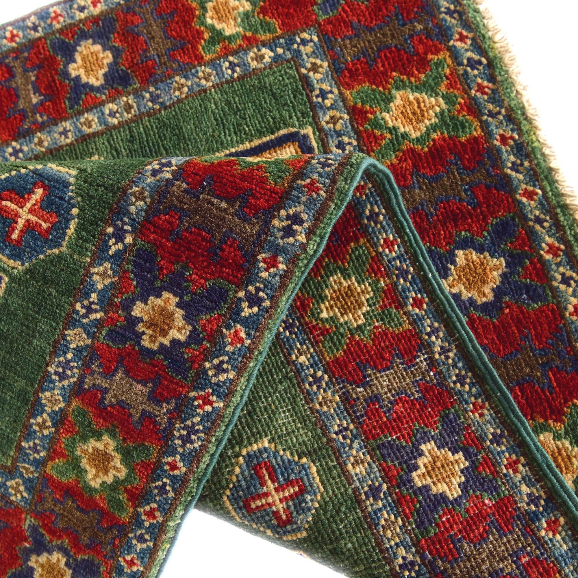 2' x 2' 11 Hand Knotted Kazak Rug