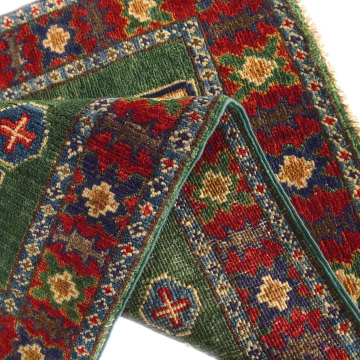 2' x 2' 11 Hand Knotted Kazak Rug