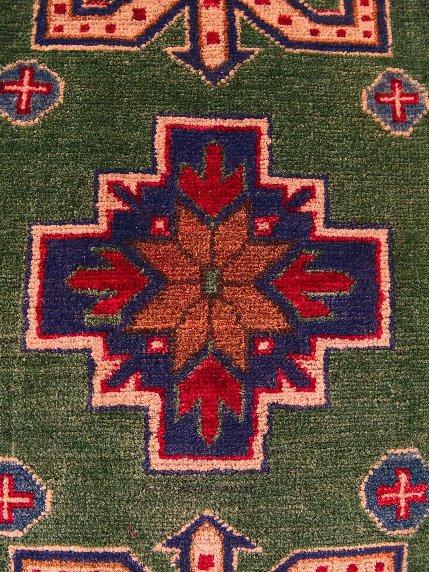 2' x 2' 11 Hand Knotted Kazak Rug