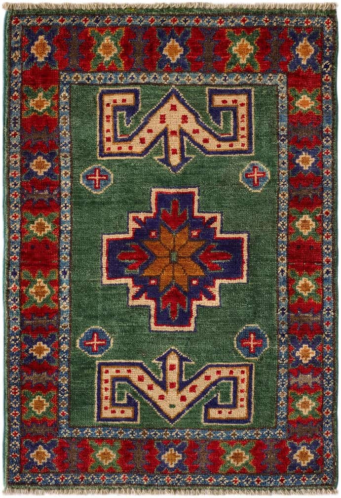 2' x 2' 11 Hand Knotted Kazak Rug