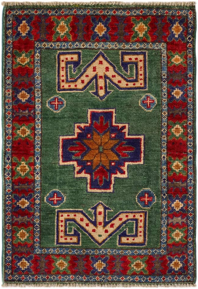 Detail image of 2' x 2' 11 Hand Knotted Kazak Rug
