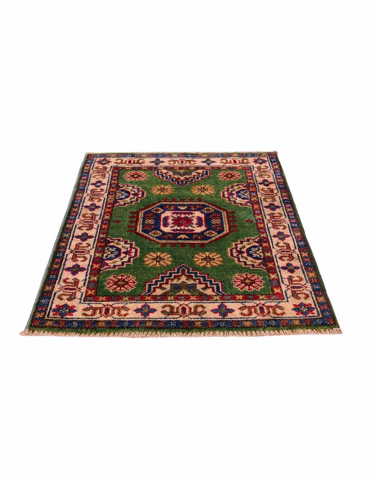 Detail image of 2' x 2' 10 Hand Knotted Kazak Rug