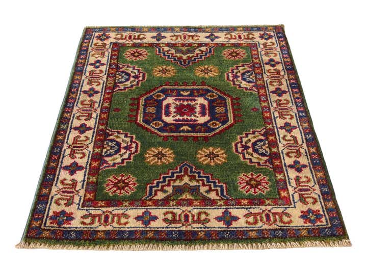 2' x 2' 10 Hand Knotted Kazak Rug