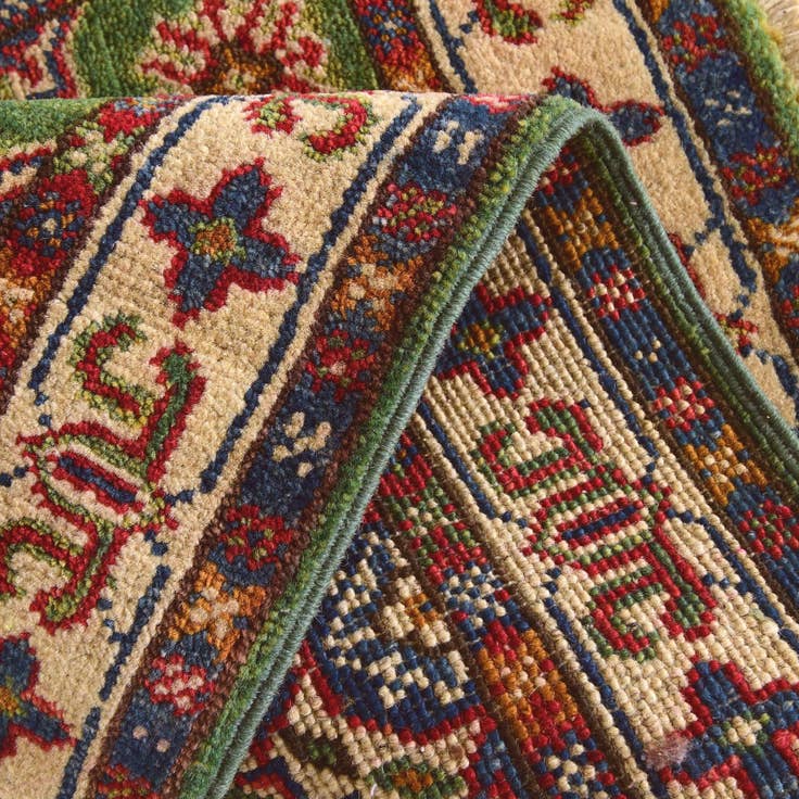 Detail image of 2' x 2' 10 Hand Knotted Kazak Rug