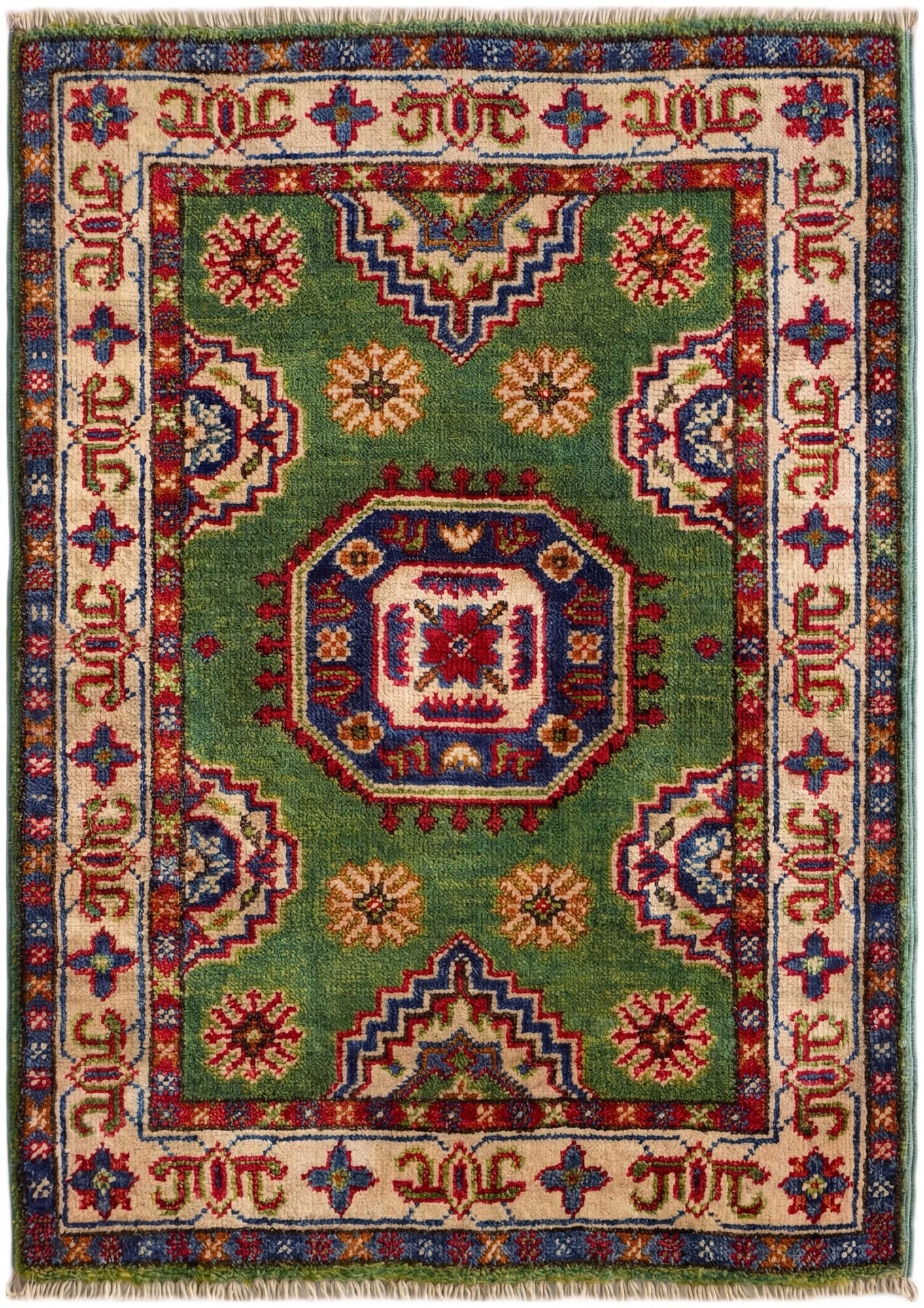 2' x 2' 10 Hand Knotted Kazak Rug