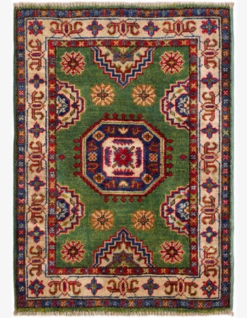 2' x 2' 10 Hand Knotted Kazak Rug
