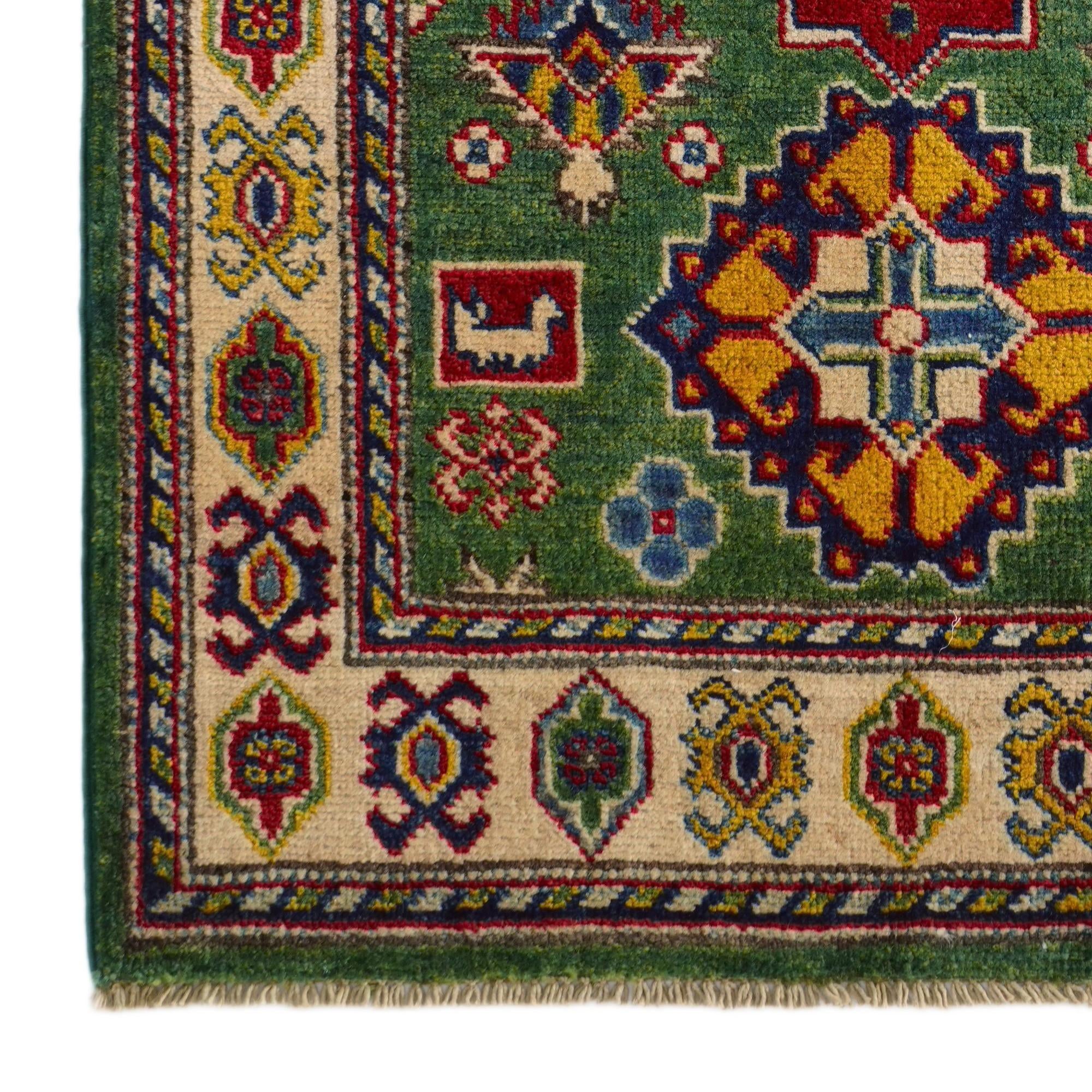 2' 7 x 4' 2 Hand Knotted Kazak Rug