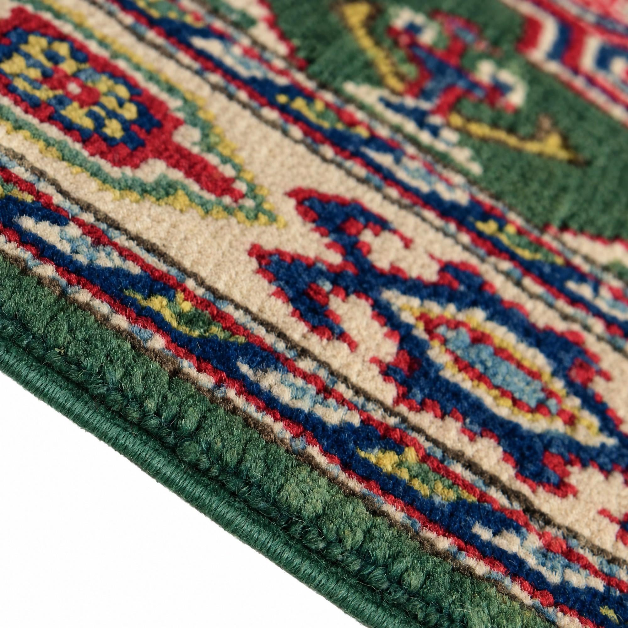 80cm x 125cm anudado a mano Kazak Alfombra