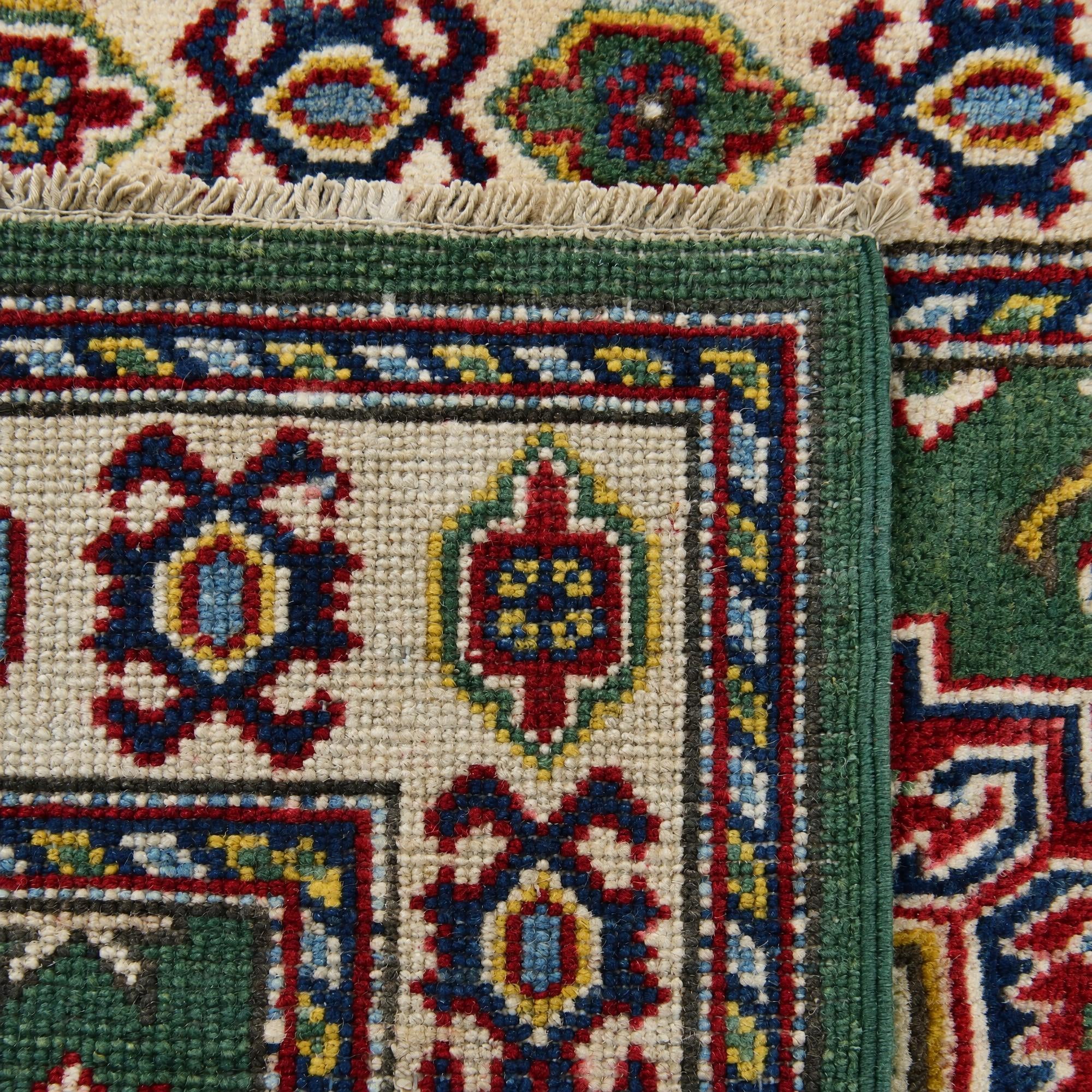 80cm x 125cm anudado a mano Kazak Alfombra