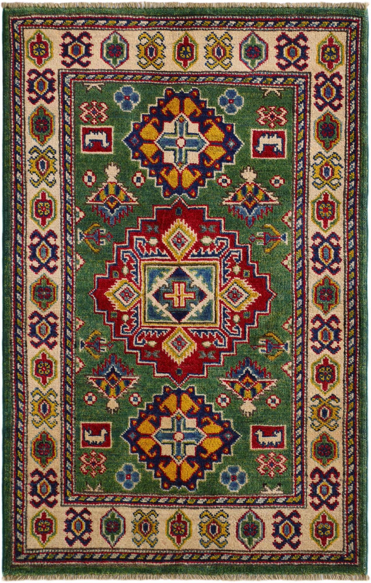 2' 7 x 4' 2 Hand Knotted Kazak Rug