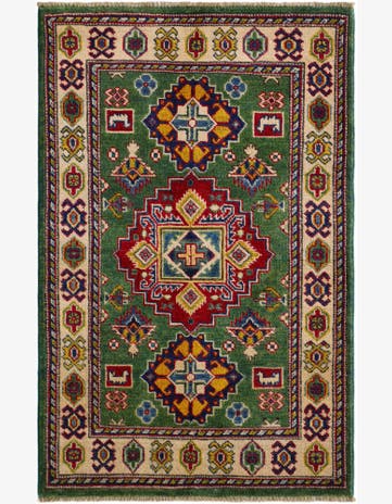2' 7 x 4' 2 Hand Knotted Kazak Rug