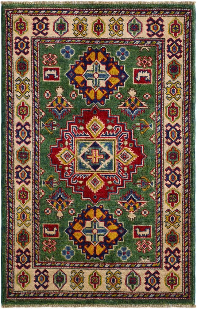 2' 7 x 4' 2 Hand Knotted Kazak Rug