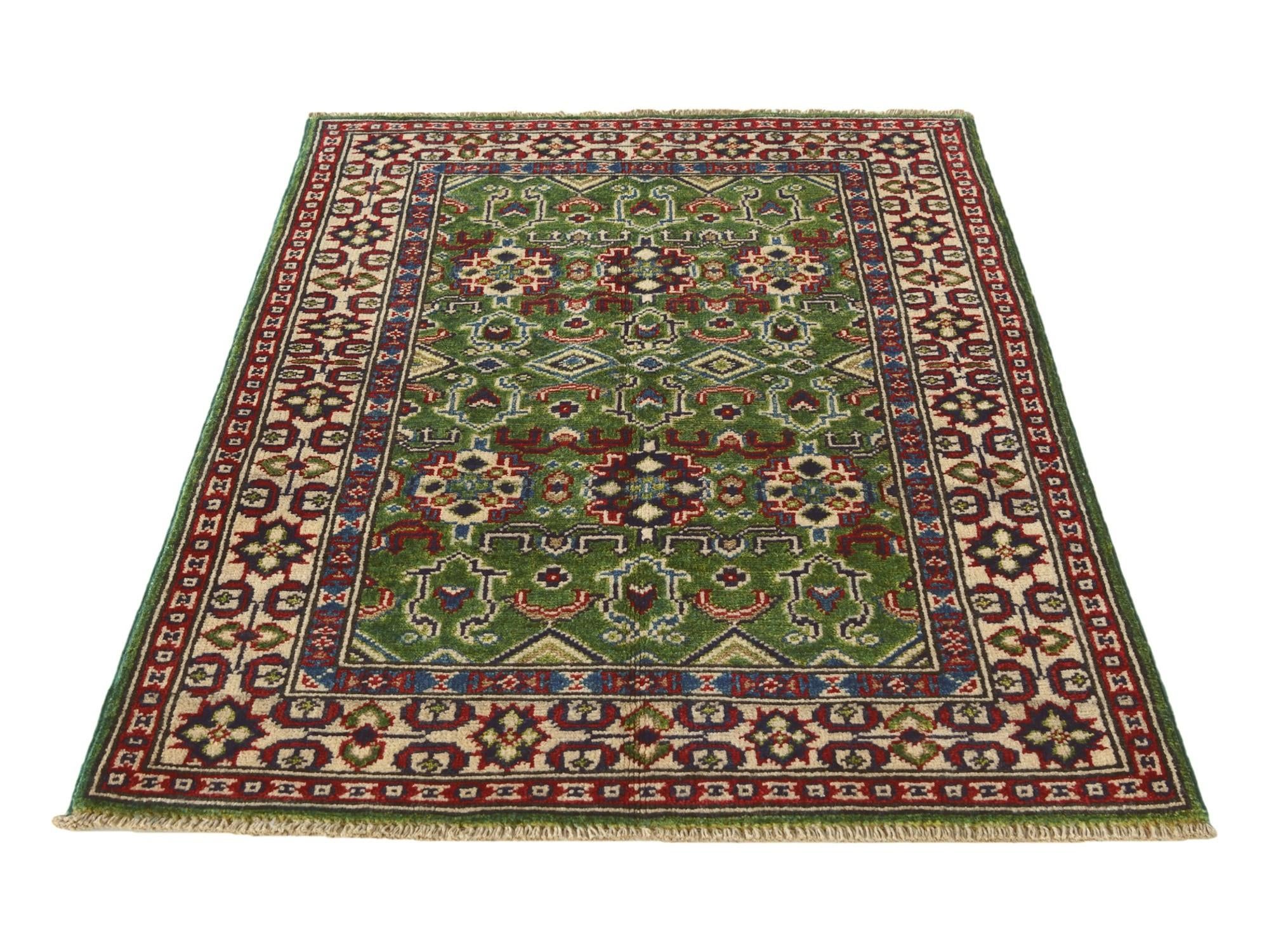 2' 9 x 4' 2 Hand Knotted Kazak Rug