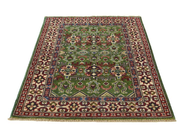 Detail image of 2' 9 x 4' 2 Hand Knotted Kazak Rug