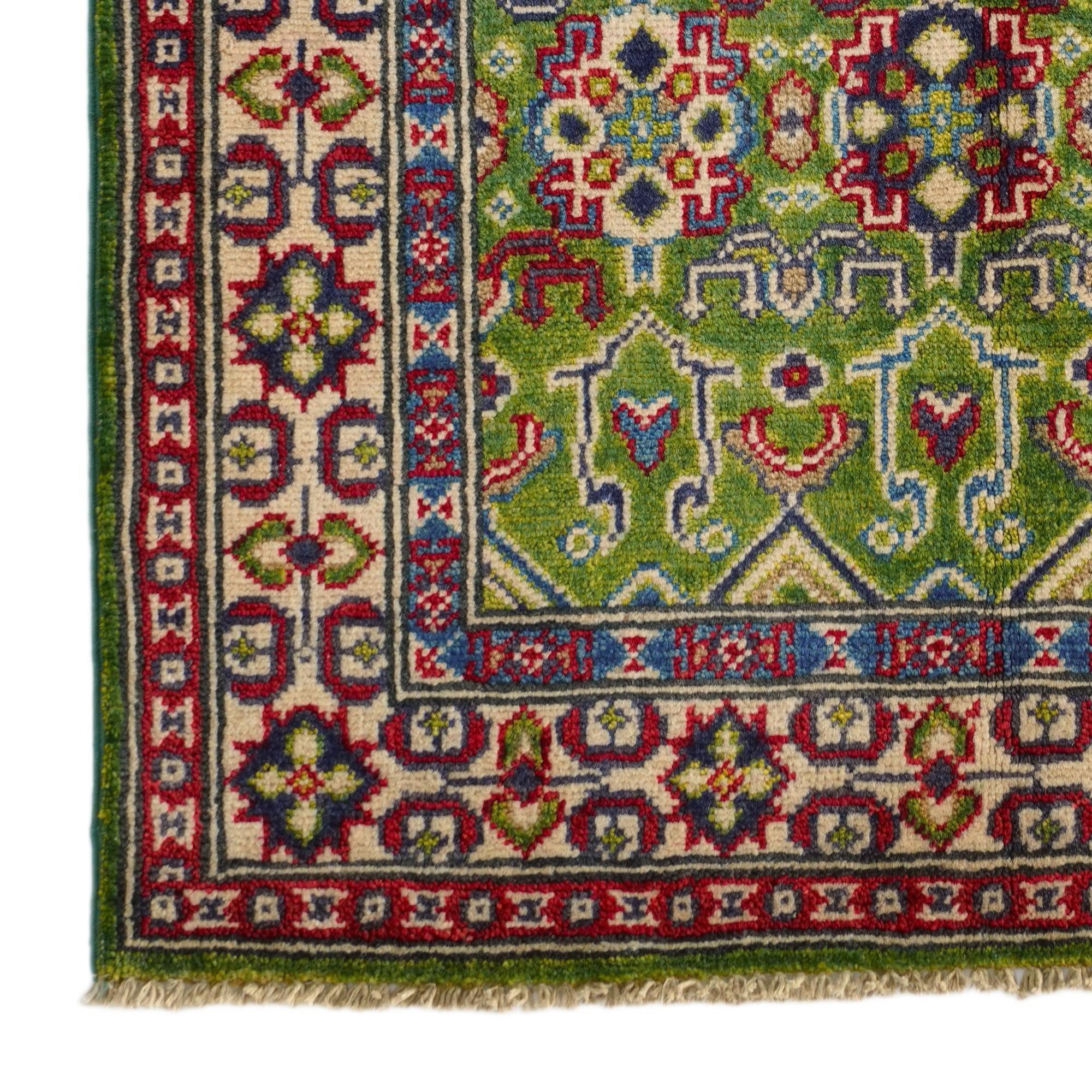 2' 9 x 4' 2 Hand Knotted Kazak Rug