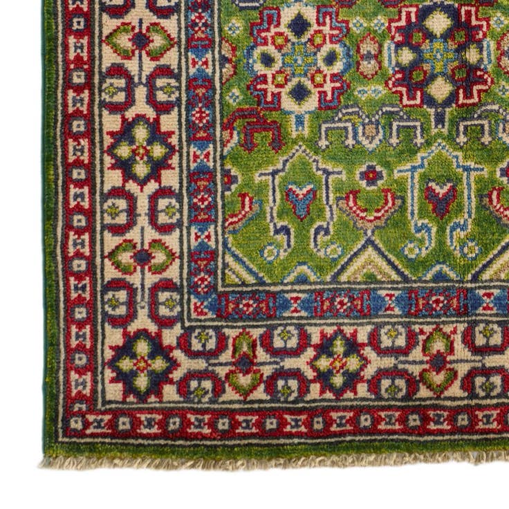 Detail image of 2' 9 x 4' 2 Hand Knotted Kazak Rug