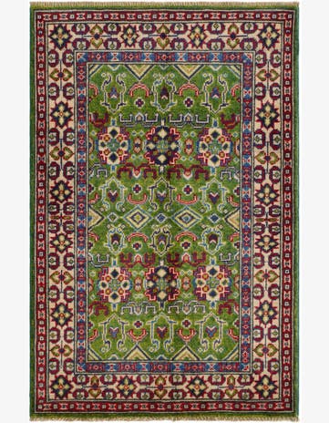 2' 9 x 4' 2 Hand Knotted Kazak Rug