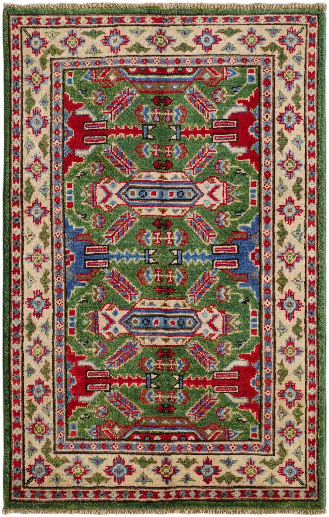 2' 7 x 4' 2 Hand Knotted Kazak Rug