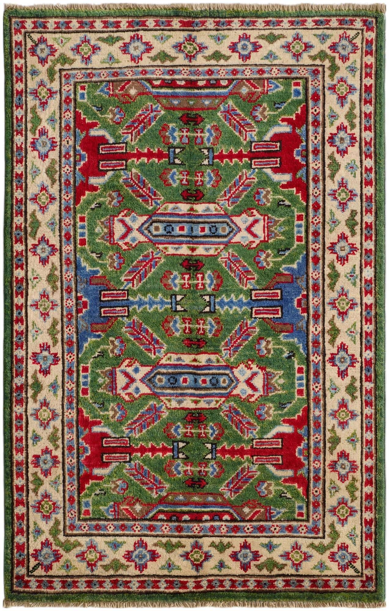 2' 7 x 4' 2 Hand Knotted Kazak Rug