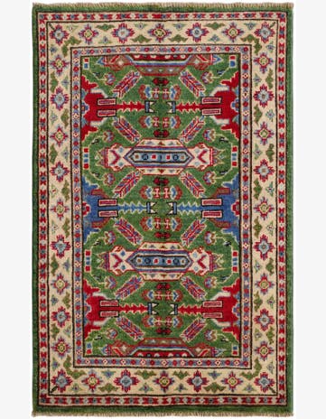 2' 7 x 4' 2 Hand Knotted Kazak Rug