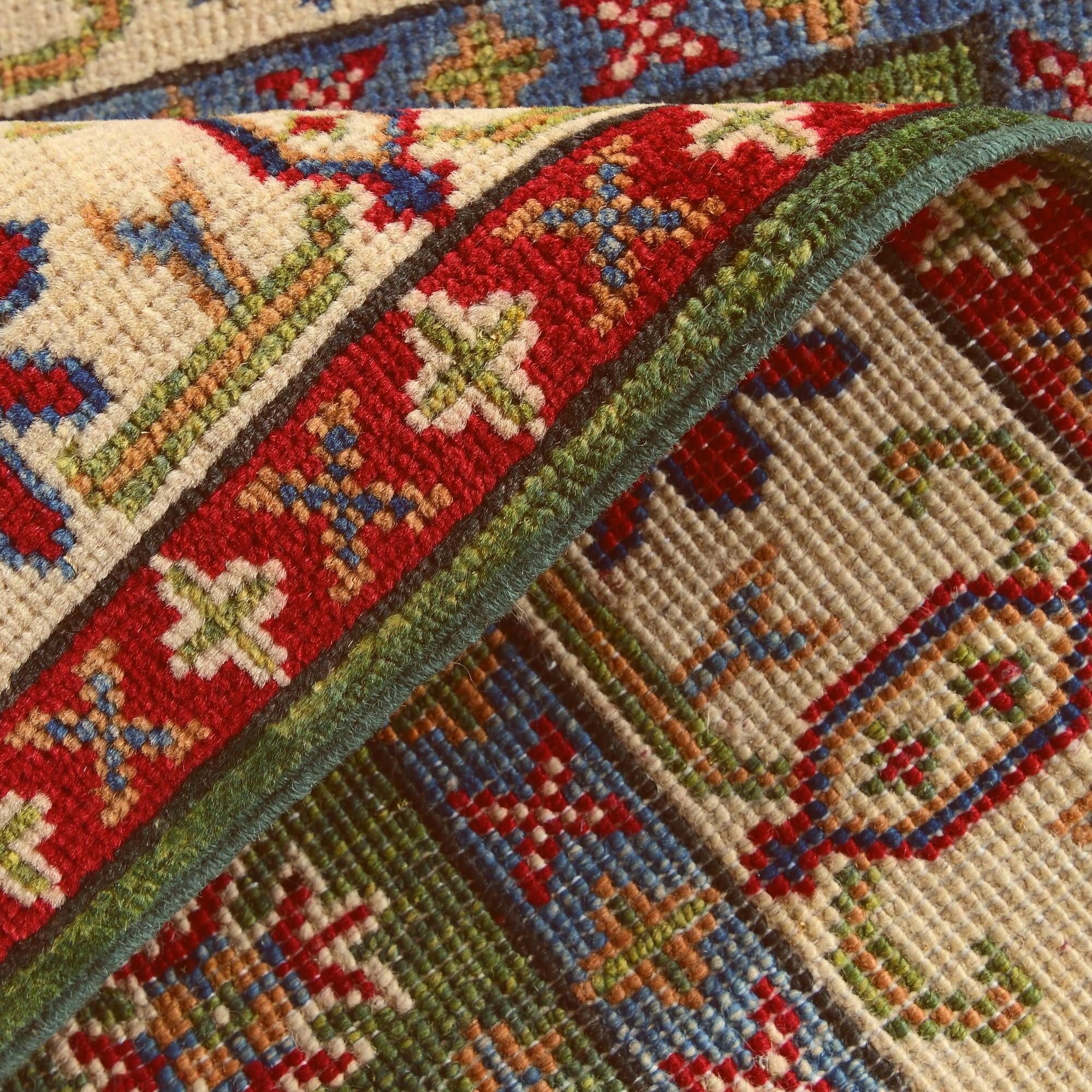 2' 6 x 4' Hand Knotted Kazak Rug