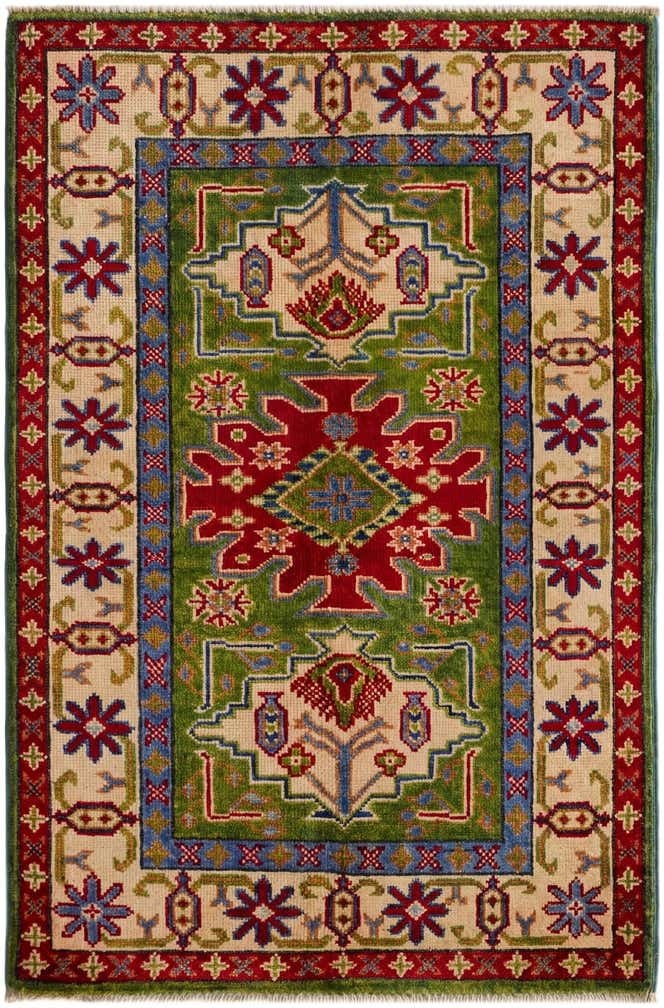 2' 6 x 4' Hand Knotted Kazak Rug