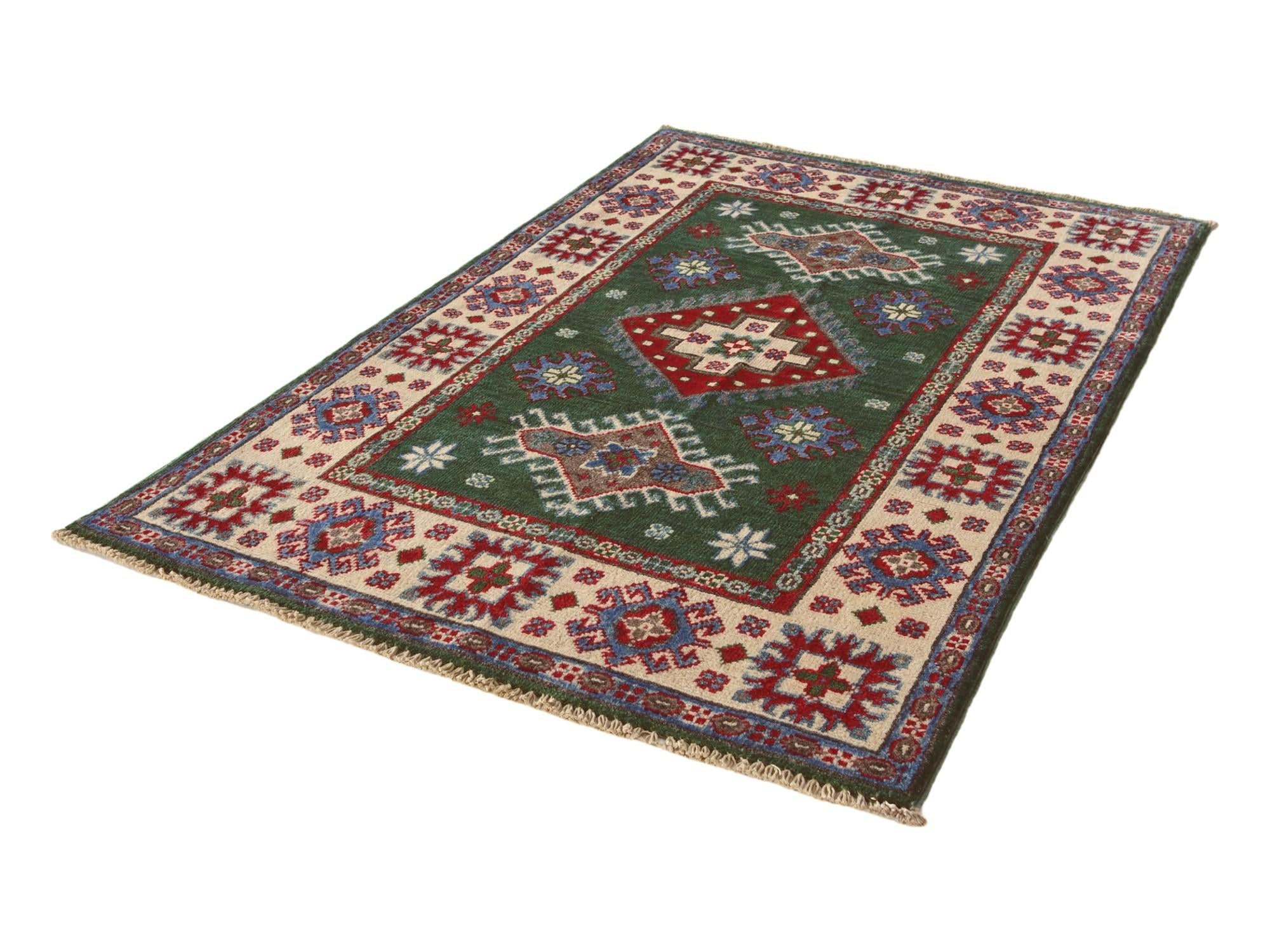 2' 9 x 4' 3 Hand Knotted Kazak Rug