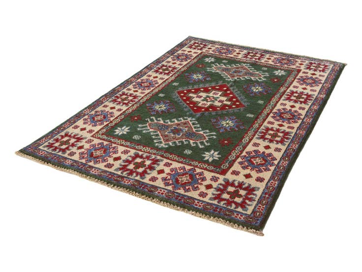 Detail image of 2' 9 x 4' 3 Hand Knotted Kazak Rug
