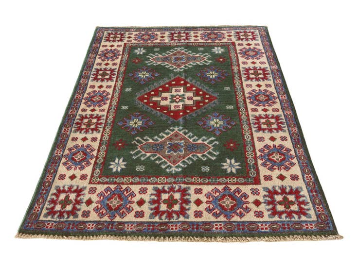 Detail image of 2' 9 x 4' 3 Hand Knotted Kazak Rug