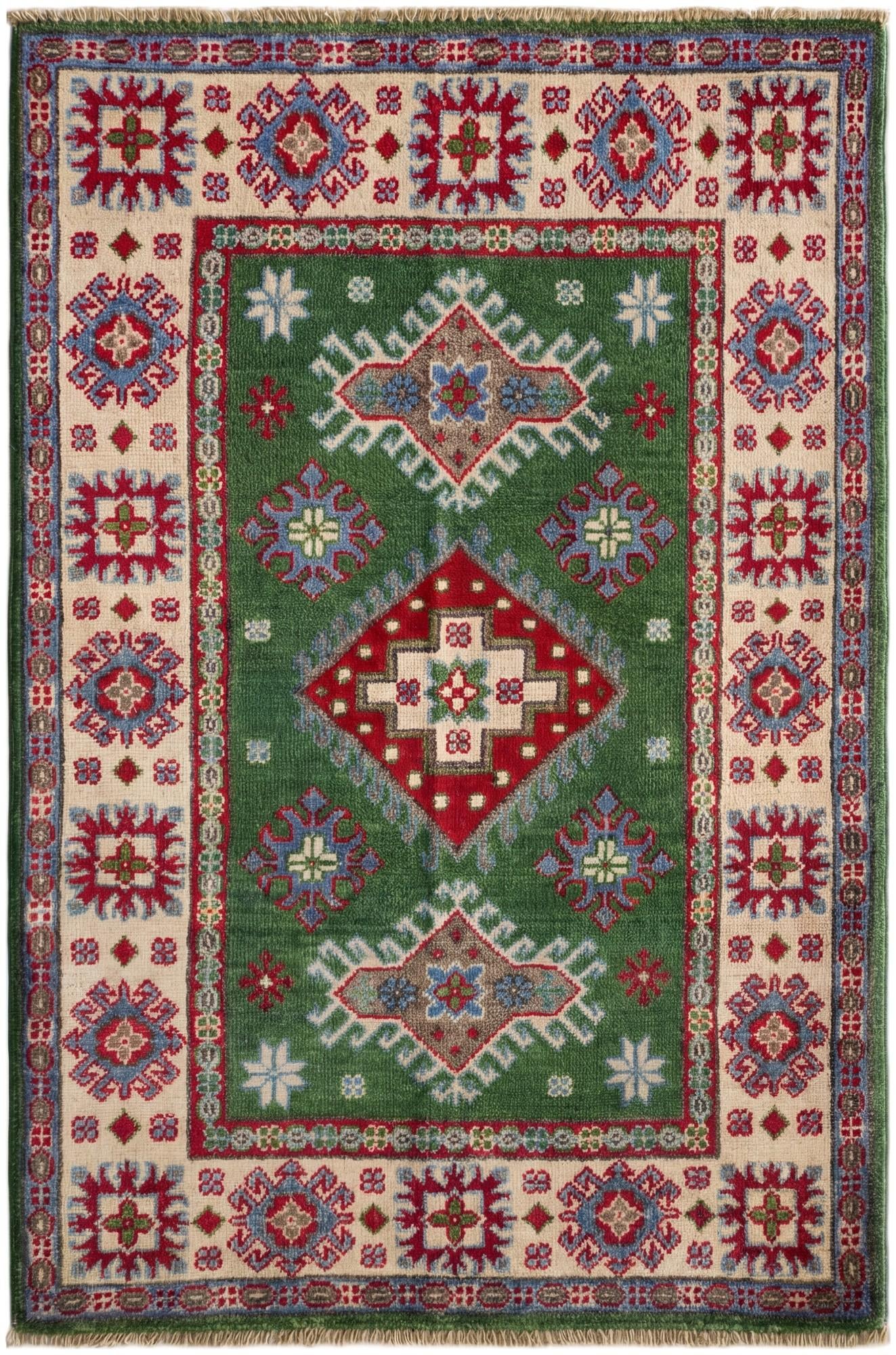 2' 9 x 4' 3 Hand Knotted Kazak Rug