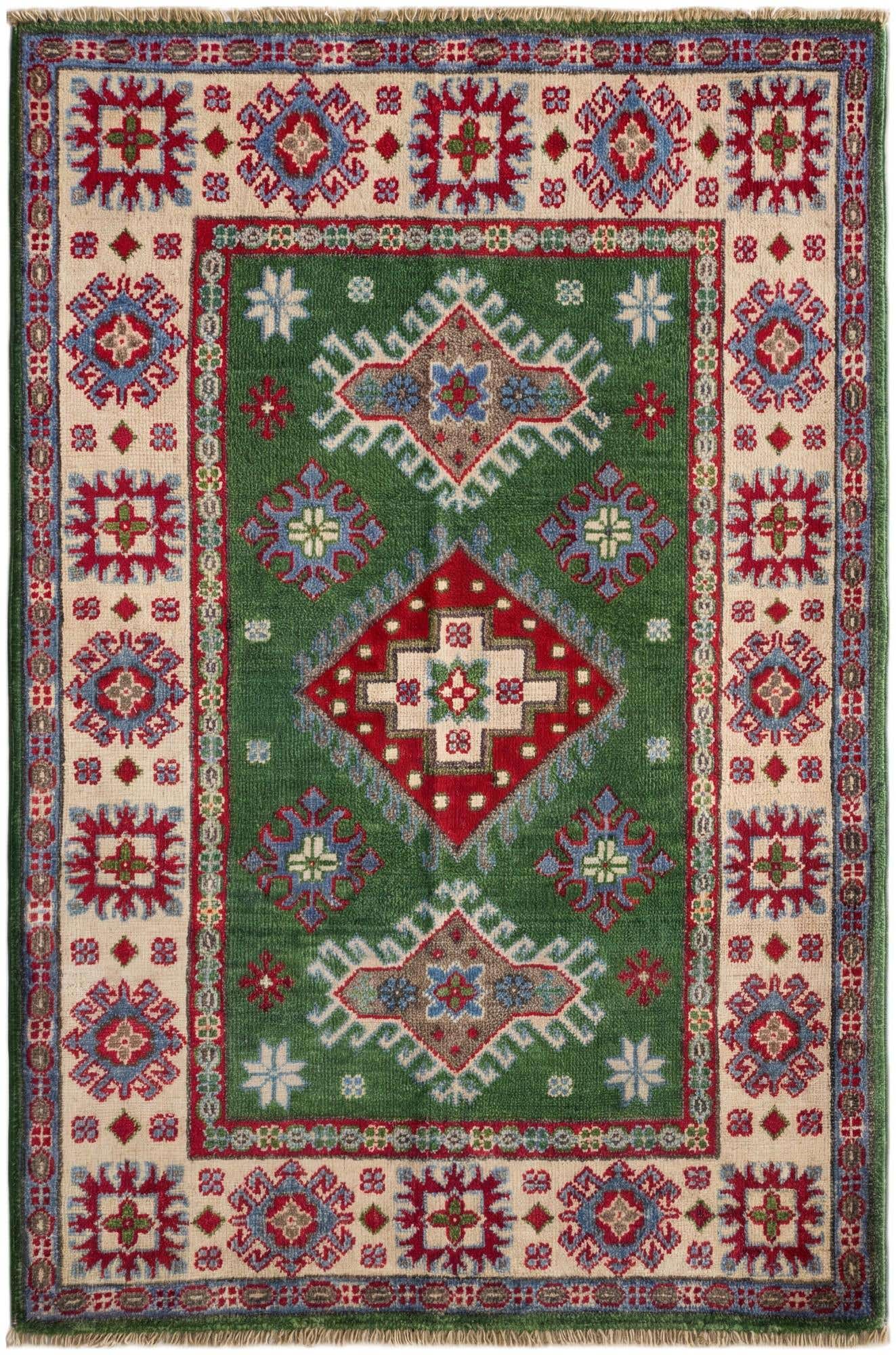 2' 9 x 4' 3 Hand Knotted Kazak Rug