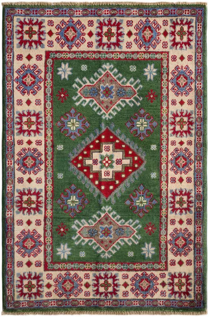 2' 9 x 4' 3 Hand Knotted Kazak Rug