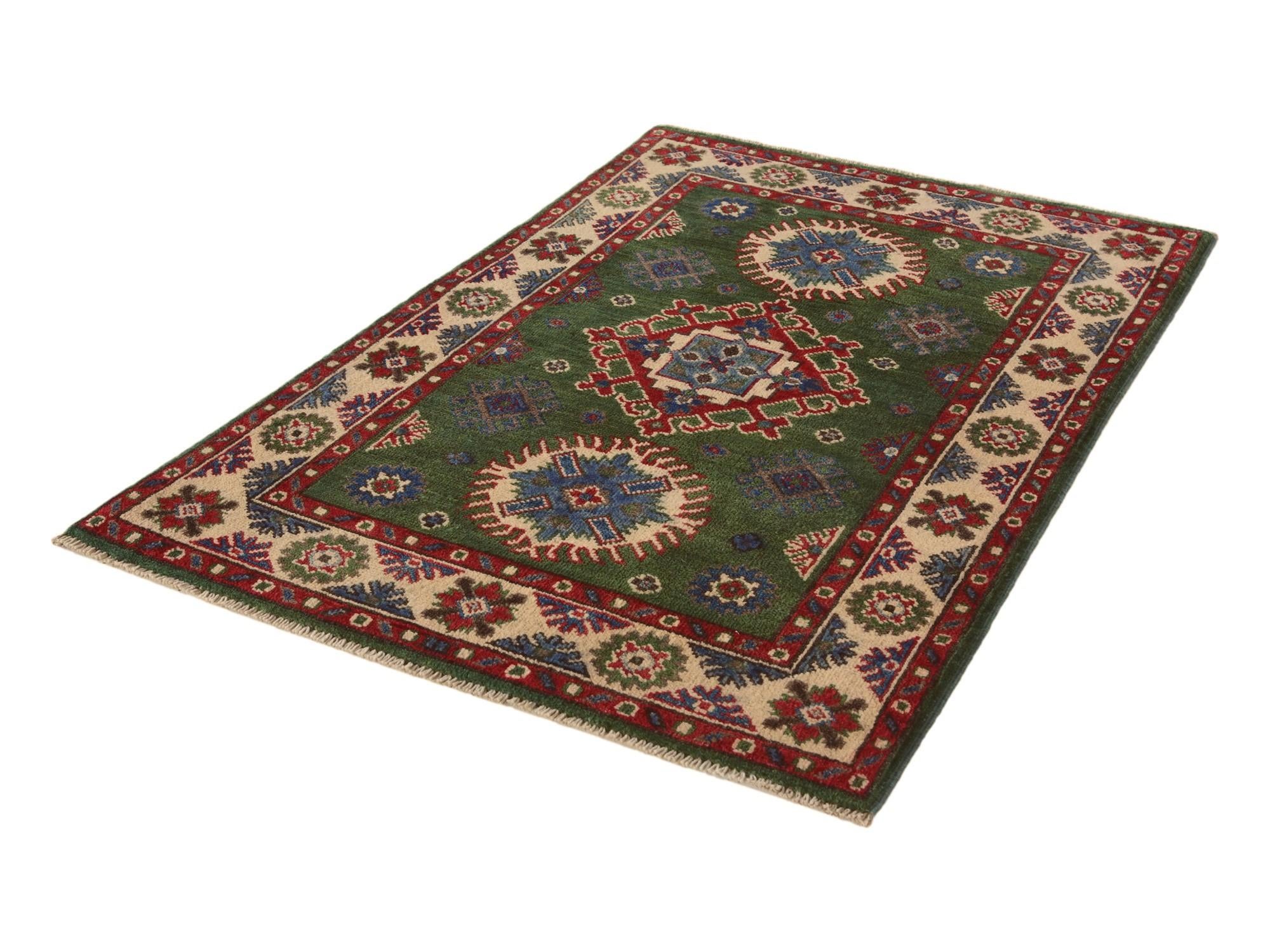 2' 8 x 4' Hand Knotted Kazak Rug