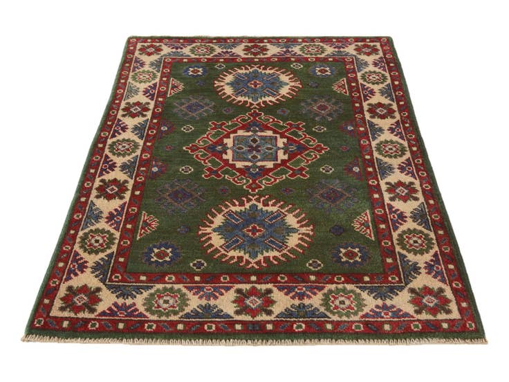 Detail image of 2' 8 x 4' Hand Knotted Kazak Rug