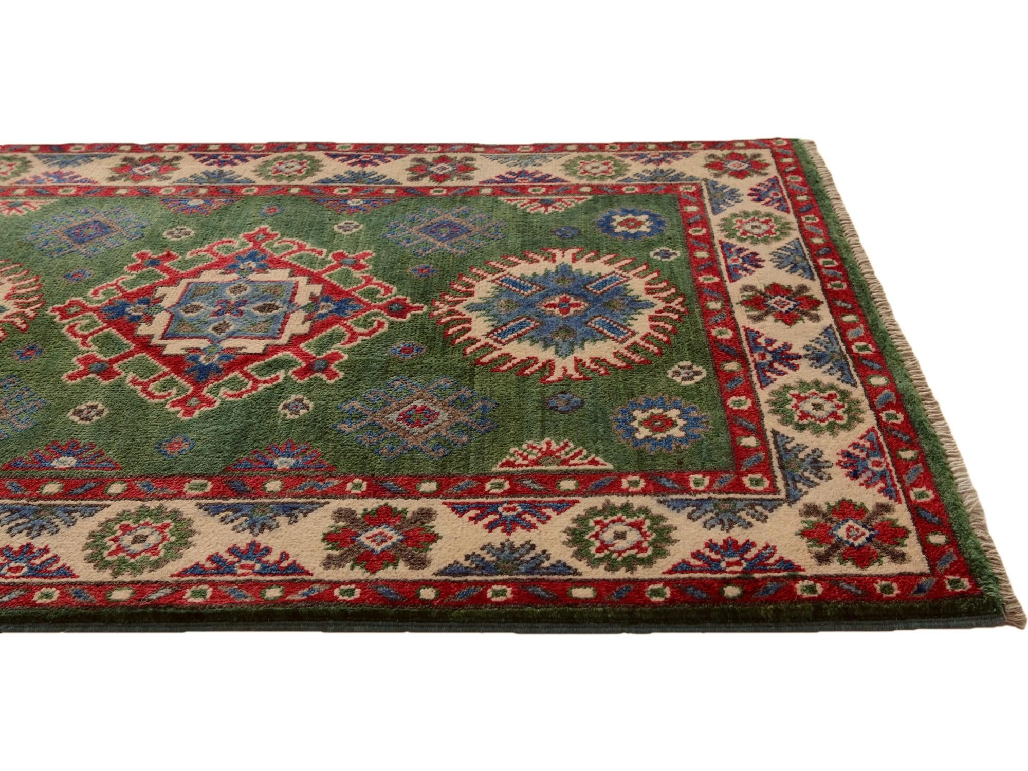 2' 8 x 4' Hand Knotted Kazak Rug