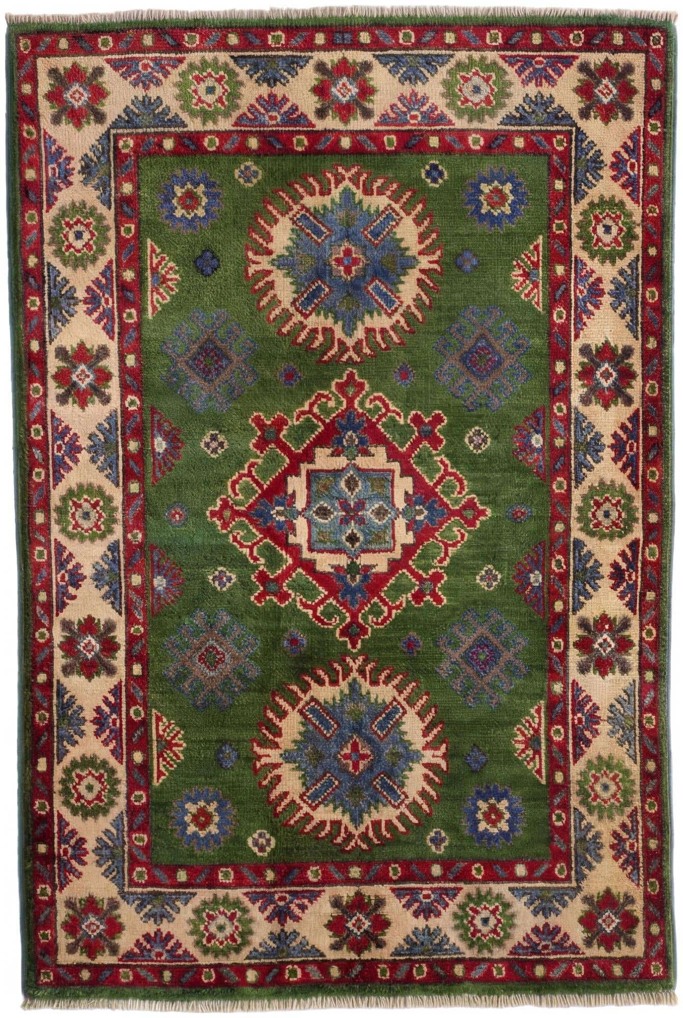 2' 8 x 4' Hand Knotted Kazak Rug