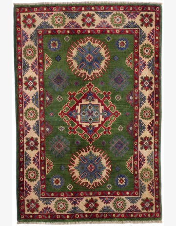 2' 8 x 4' Hand Knotted Kazak Rug