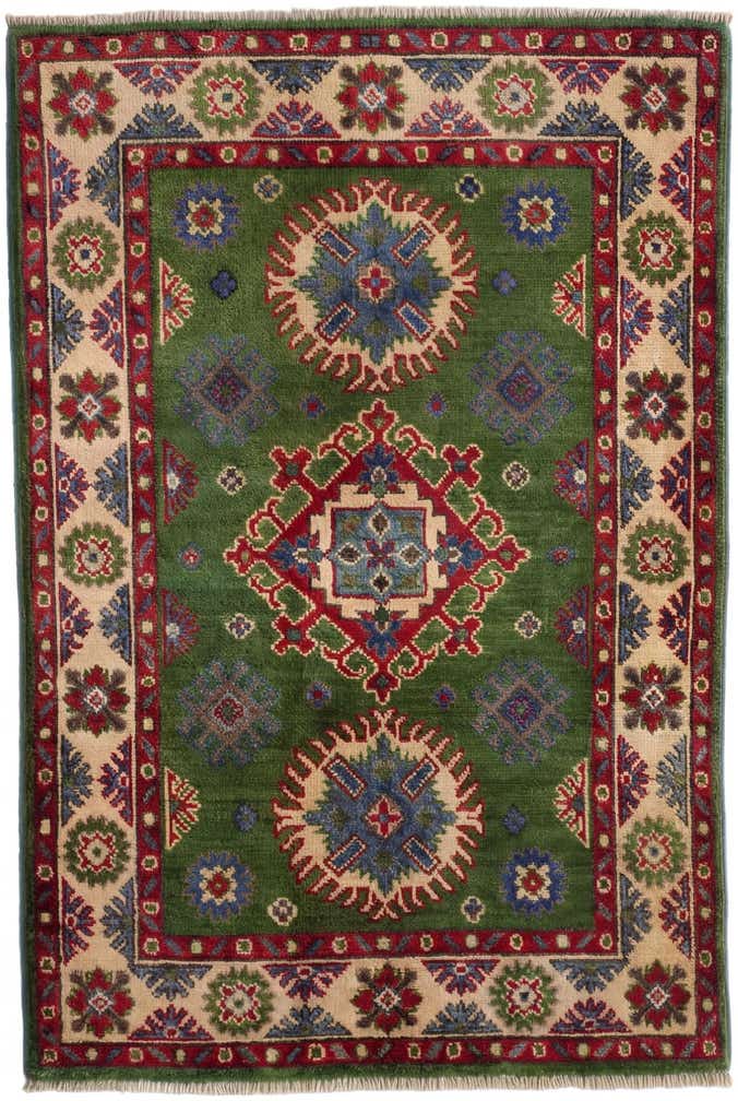 2' 8 x 4' Hand Knotted Kazak Rug