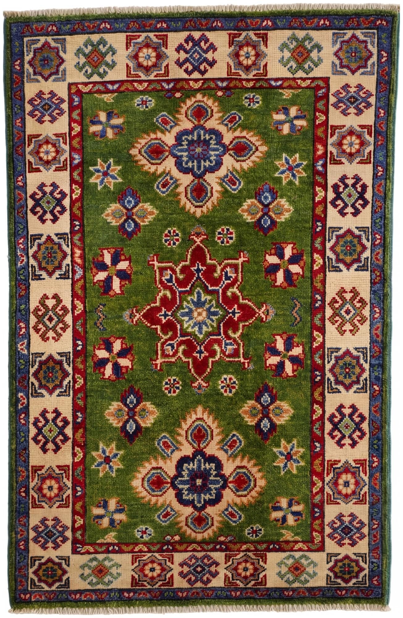 2' 7 x 4' 2 Hand Knotted Kazak Rug