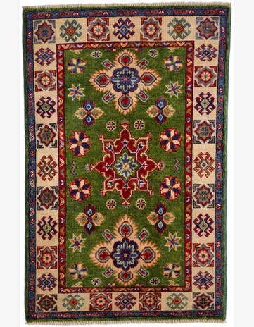 2' 7 x 4' 2 Hand Knotted Kazak Rug