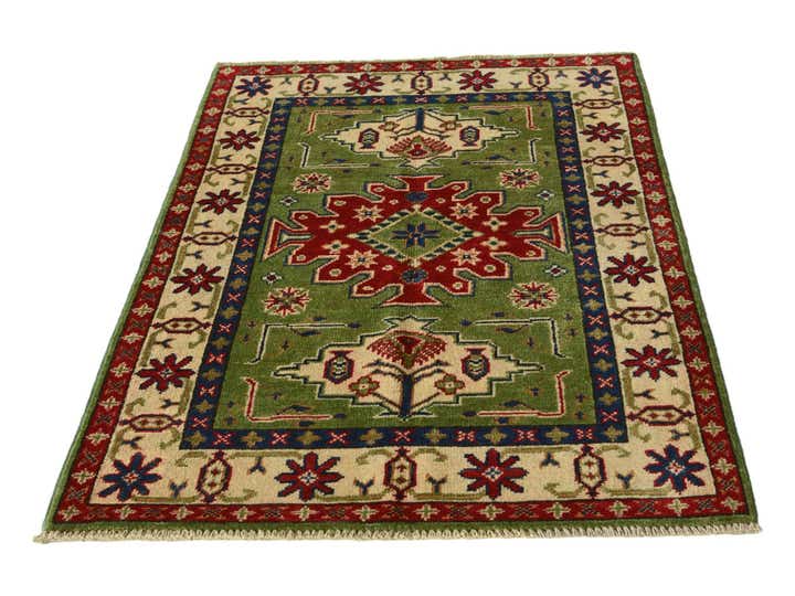 2' 9 x 4' 2 Hand Knotted Kazak Rug